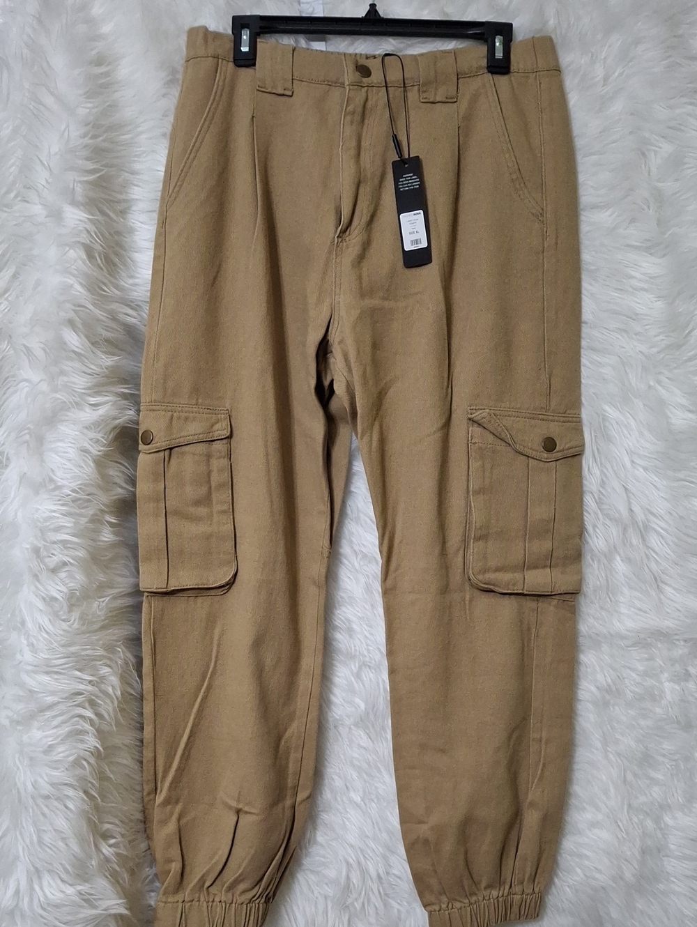 Fashion Nova Men's Cargo Pants - Khaki